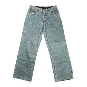 Boy London Men's‎ 33x28 Straight Leg Blue Denim Jeans Medium Wash Relaxed Fit